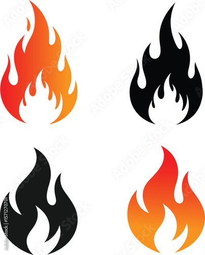 "Assorted Flame Icons"