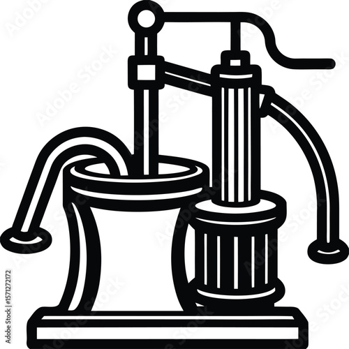 Isolated vector illustration of a chrome faucet with a water drop, perfect for plumbing and bathroom concepts ,closeup, render, template, decor, graphic, surface
