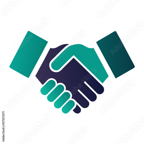 Handshake vector illustration on white background 
