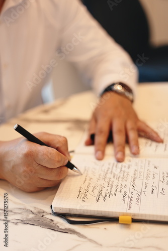 signing a document
