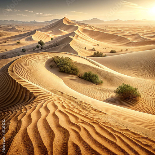 sahara desert morocco on white background