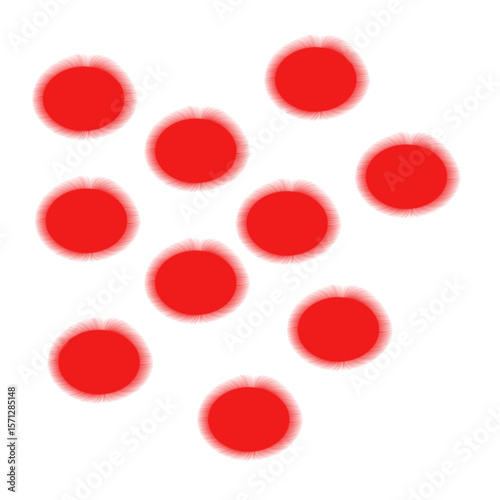 Red Energy Portal with Glowing Radiance  Isolated 
