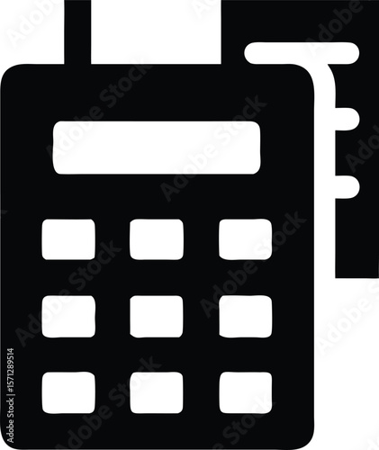 Black and white icon application symbol