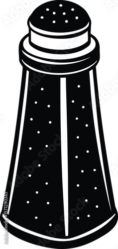 salt shaker on white background.eps