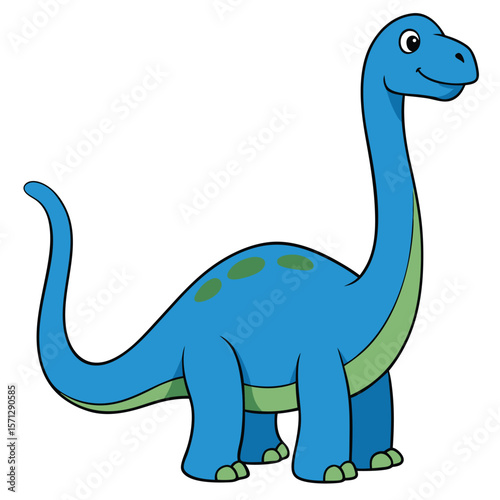 Apatosaurus, a long-necked, plant-eating dinosaur from the Jurassic period