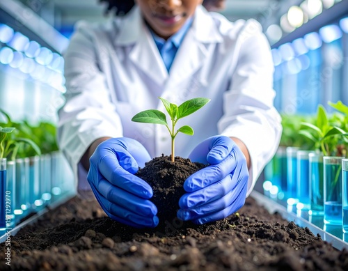 Scientist plant research laboratory agriculture