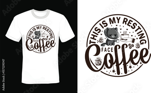 This is my resting time coffee t-shirt design