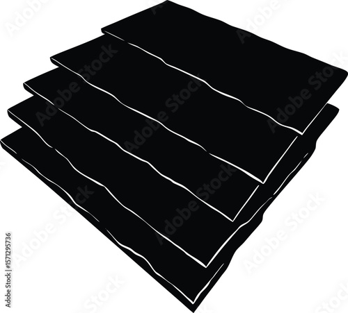 slate tile on white background.eps