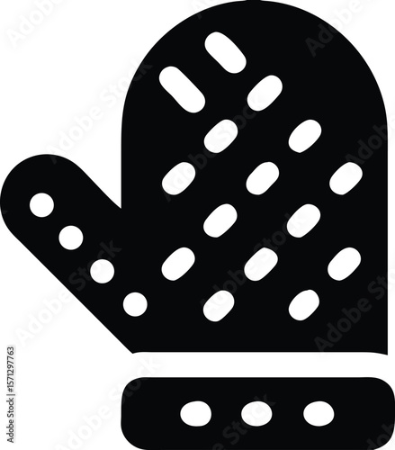Oven mitt icon