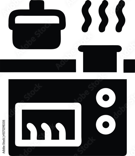 Kitchen appliances cooking icon