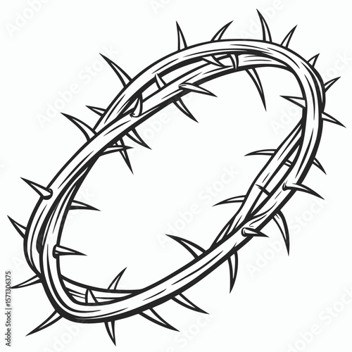 Crown of Thorns Religious Symbol of Suffering and Sacrifice