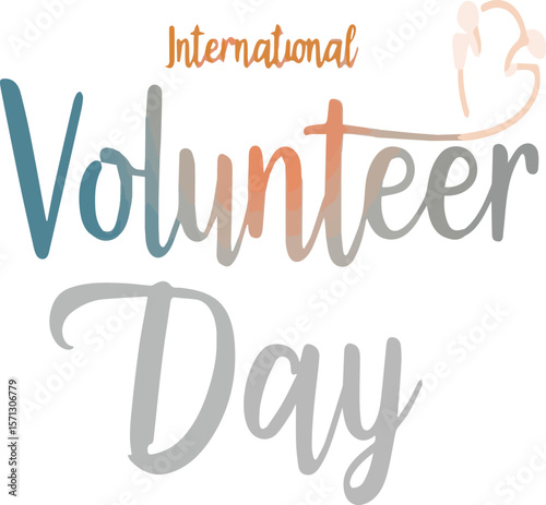 International Volunteer Day vector Illustration
