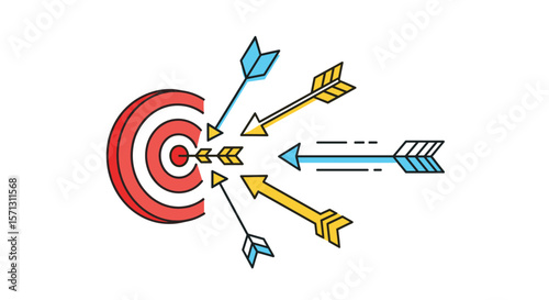 Precision targeting and accurate aiming achieving objectives through focused effort and strategic execution strategy success