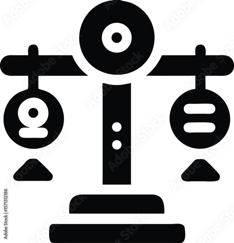 Justice balance law icon