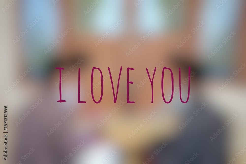 Fototapeta premium DESIGN OF SINCERE LOVE MESSAGES OR ILLUSTRATIONS
