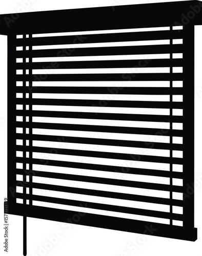 window blind slat on white background.eps