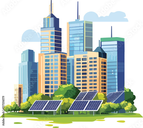 modern city buildings