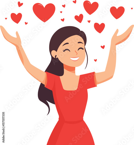 woman with heart