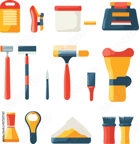 set of household appliances