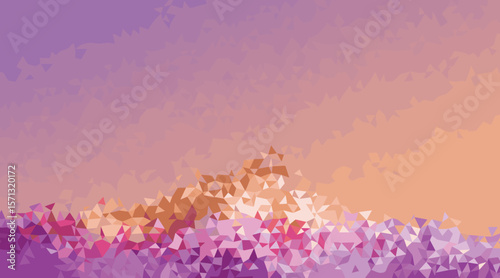 Geometric abstract gradient purple pink
