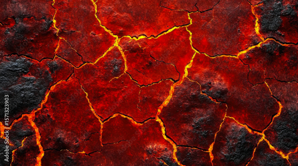 custom made wallpaper toronto digitalheat red cracked ground texture after eruption volcano