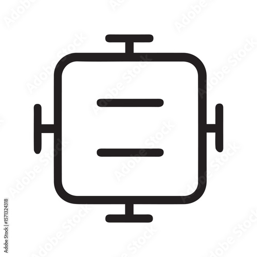 Simple Junction Box Outline Vector