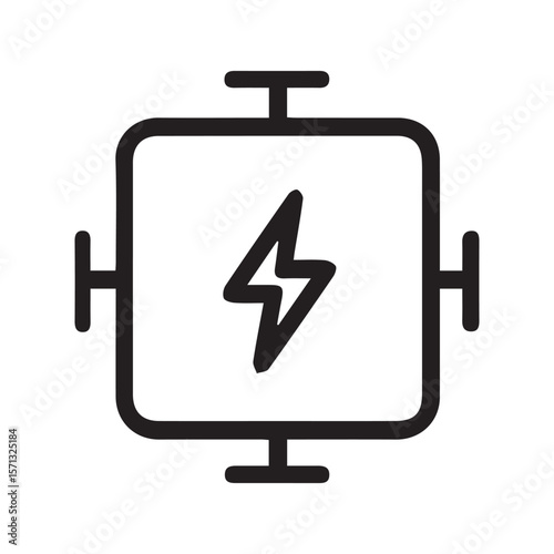 Electrical Junction Box Line Art