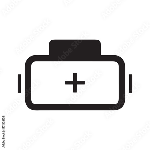 Medical Battery Icon Healthcare Energy Symbol Design
