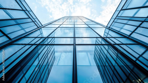 glass architecture of modern building