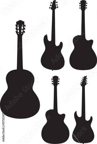 set of electric guitar