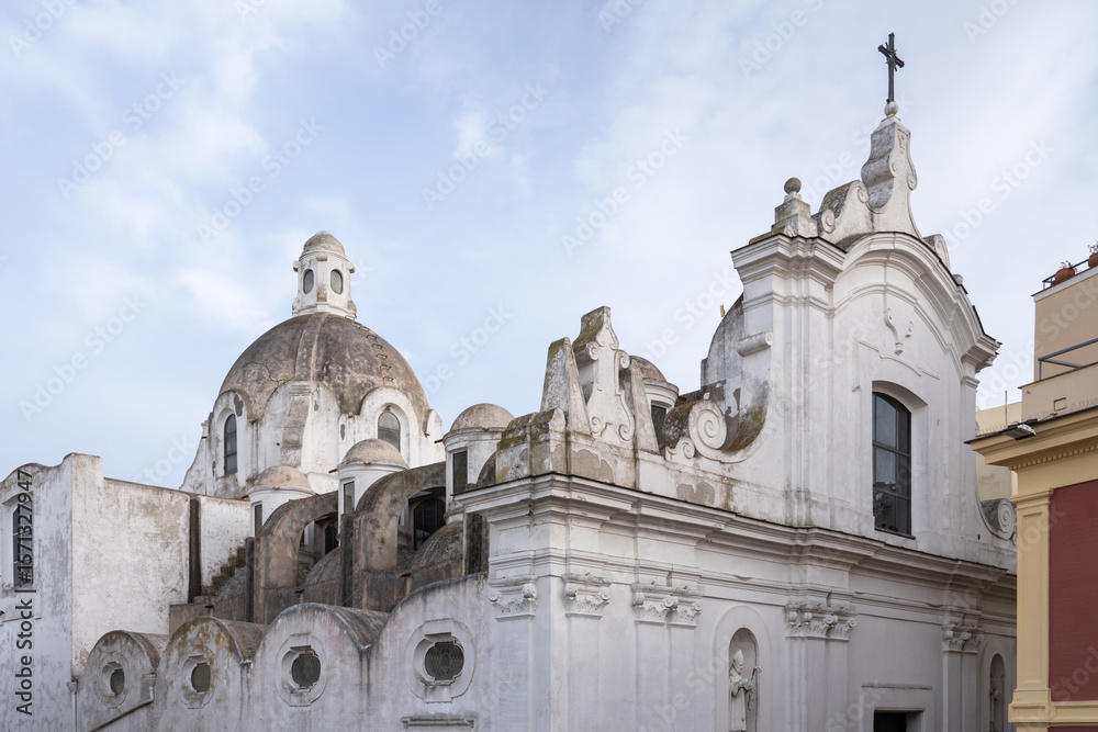 Fototapeta premium Old church on Capri Island, Italy