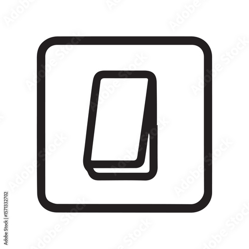Wall-Mounted Electrical Switch Icon Vector