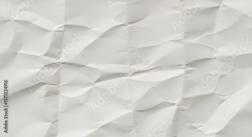 Papel blanco arrugado