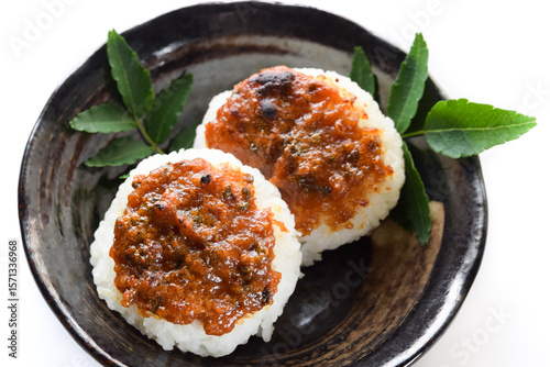 山椒味噌の焼おにぎり