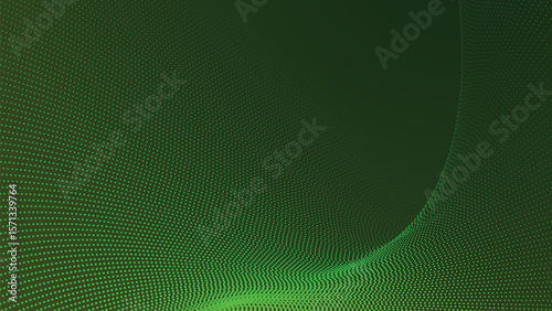 Green forest gradient with halftone pattern background for modern nature inspired digital and graphic design