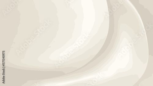 Smooth flowing abstract shapes background beige