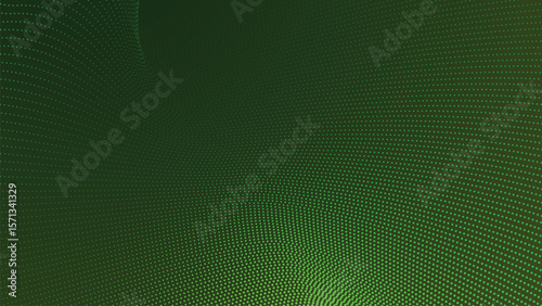 Green forest gradient with halftone pattern background for modern nature inspired digital and graphic design
