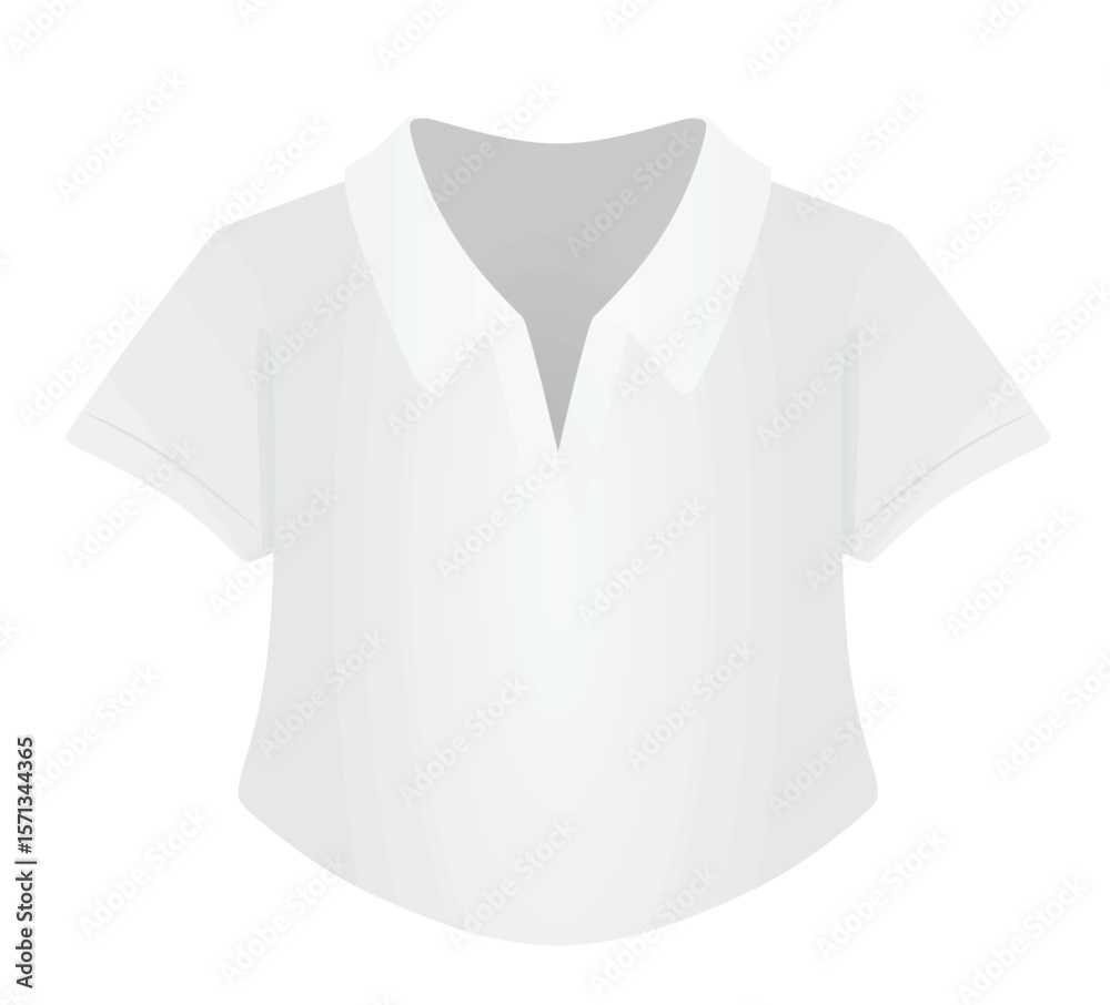 White women crop top. vector illustration White women crop top. vector illustration