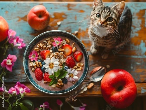 Garden Bliss: A Smoothie Bowl That’s Both Beautiful and Delicious, apple