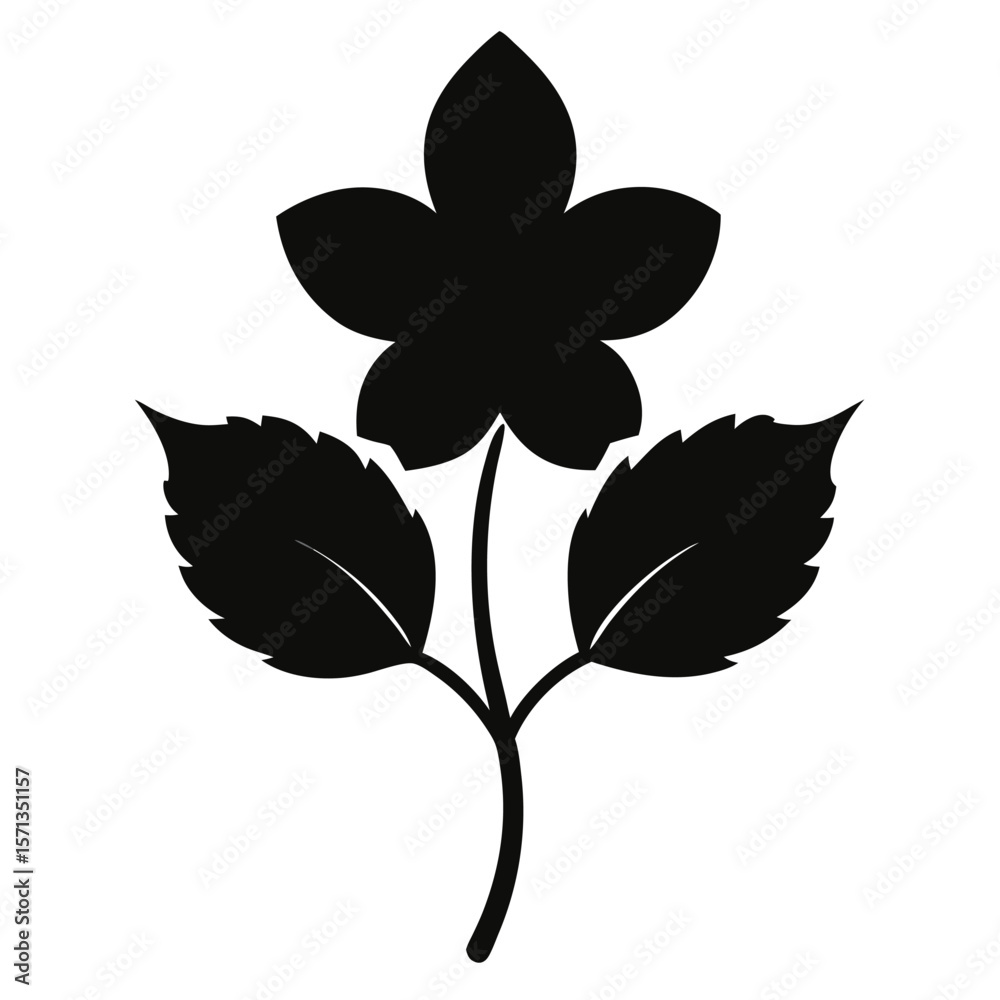 Obraz premium silhouette of a flower