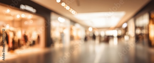 Wallpaper Mural The stylish shopping mall with blurred storefronts and warm lighting atmosphere. Torontodigital.ca