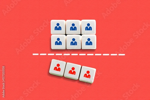 Some workers are subject to layoffs and reduction of the staff. The concept of dismissal. Optimization, reduction of part of the staff. Reduce costs, increase productivity.