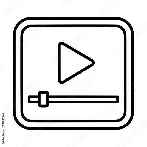 Playhead Icon with Vertical Arrow on Timeline Bar – Suitable for Video Editing, UI Design, Film Cutting, and Post-Production Concepts