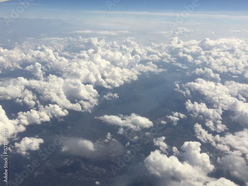 aerial view of Norway in summer