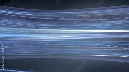 Futuristic Digital Motion with Glowing Light Trails and Abstract Lines Showcasing Speed, Flow, and Technology in Dynamic Visual Environment