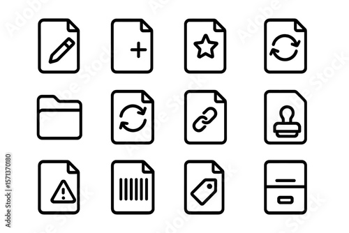 Modern flat icons vector illustration for digital content and application design