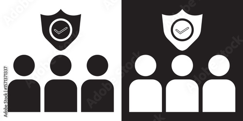 Shield icon Privacy icon Vector illustration; EPS 10/AI