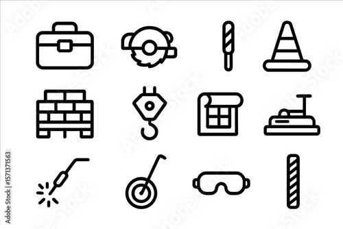 Construction and tools vector illustration for poster and design