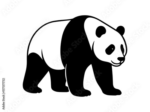 Panda vector illustration, Panda bear
