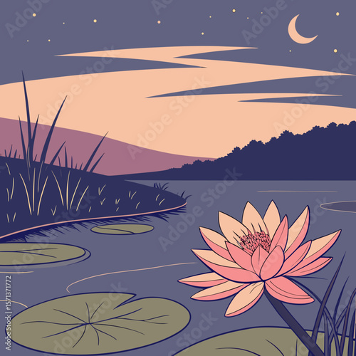 lotus flower in the lotus pond